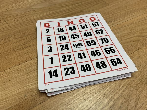 Large Print Bingo Card Latan