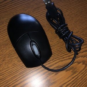 3-Button Wired USB Computer Mouse, Black