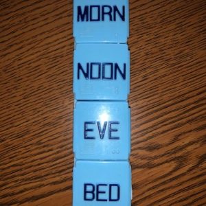 Morning, Noon, Evening, Night Pill Organizer